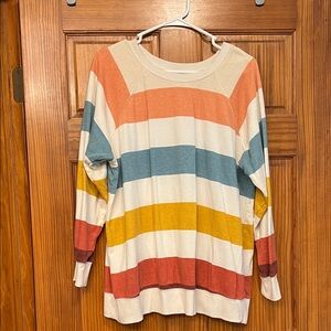Torrid striped sweatshirt 1x